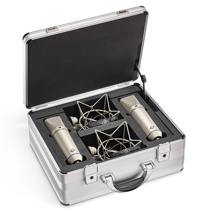 Factory-matched stereo set includes two U 87 Ai with EA 87 in Mic Briefcase