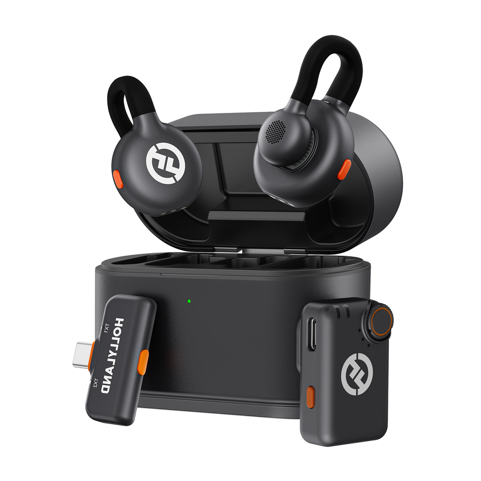 Hollyland HL-LARK M2S Mini Combo LARK M2S Mini Combo (Space Gray, with Camera RX + USB-C RX) Wireless