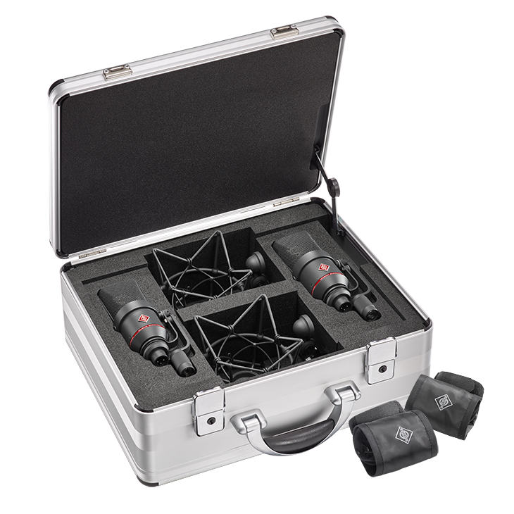 Neumann TLM 170 R-MT-STEREO Factory-matched stereo set of two TLM 170 R mt with EA 170 mt in Mic Briefcase