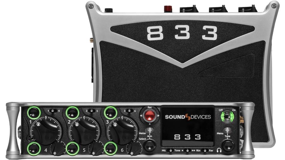 Sound Devices 833 Portable Compact Mixer-Recorder