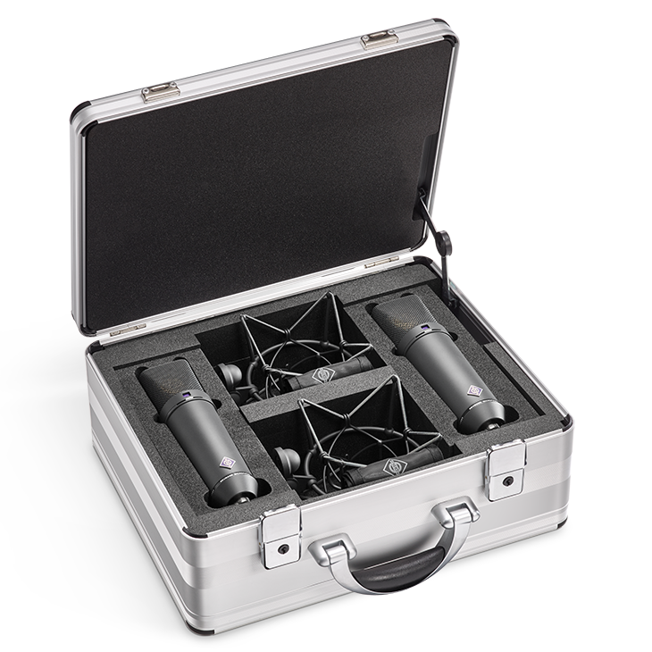 Neumann U 87 AI-MT-STEREO Factory-matched stereo set includes two U 87 Ai mt with EA 87 mt in Mic Briefcase