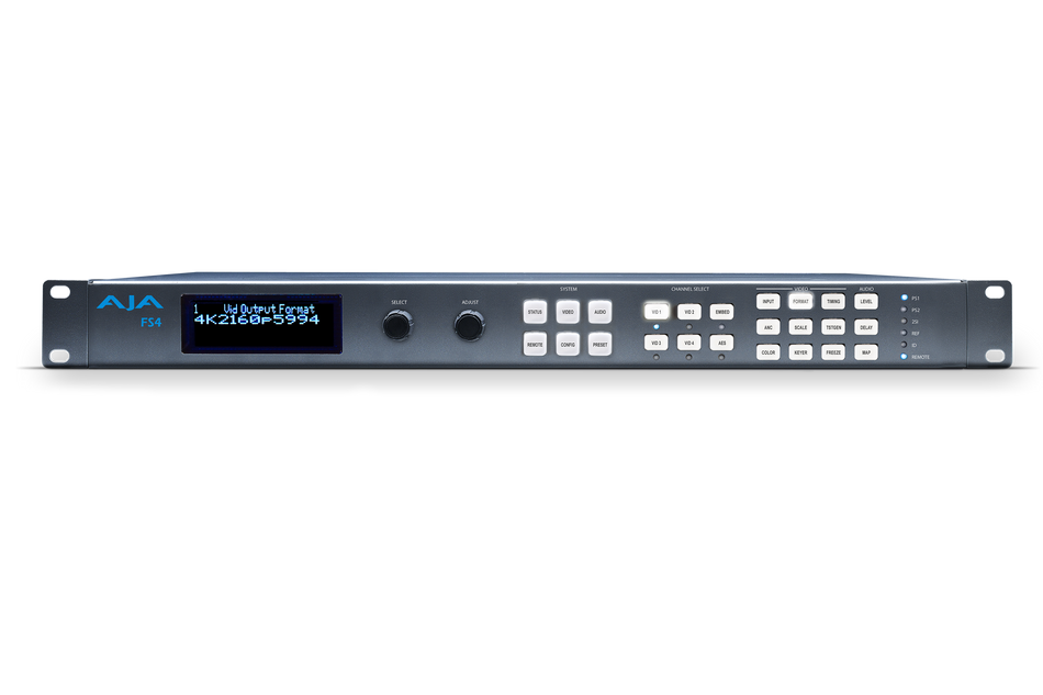 AJA FS4 4-Channel 12G-SDI/1-Channel UHD 4K Frame Synchronizer/Converter