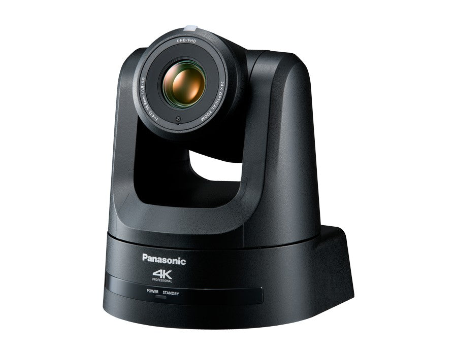 Panasonic AW-UE100KPJ 4K/60p PTZ Camera with 24x Zoom, NDI and SRT, Black