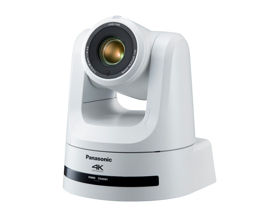 Panasonic AW-UE100WPJ 4K/60p PTZ Camera with 24x Zoom, NDI and SRT, White