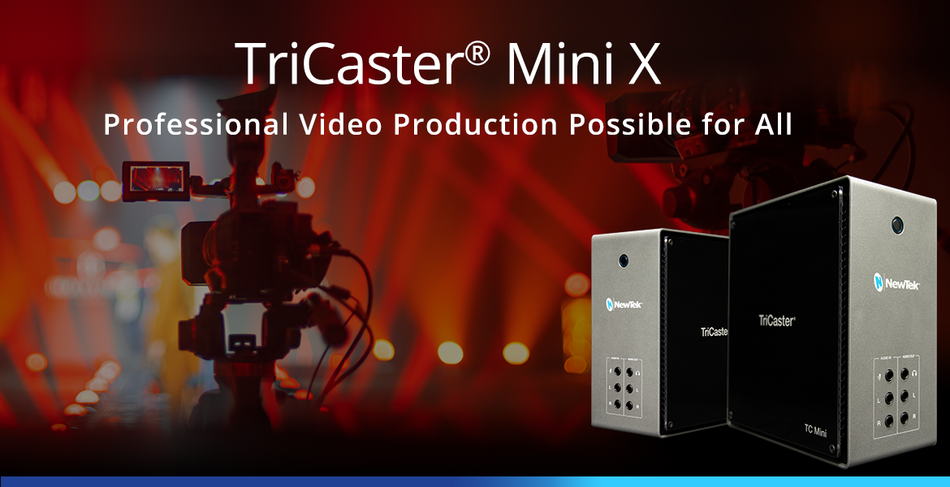 Vizrt TriCaster Mini X HDMI Bundle - includes TriCaster Mini X HDMI, TriCaster Mini CS, and Vizrt custom travel case