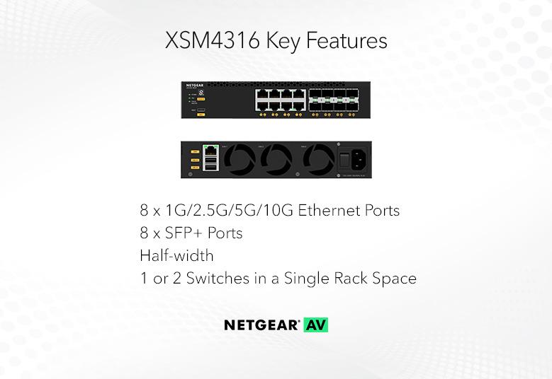 NETGEAR M4350-8X8F AV Line Managed Switch