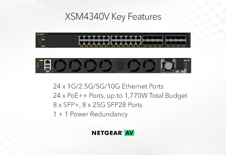 NETGEAR M4350-24X8F8V AV Line Managed Switch