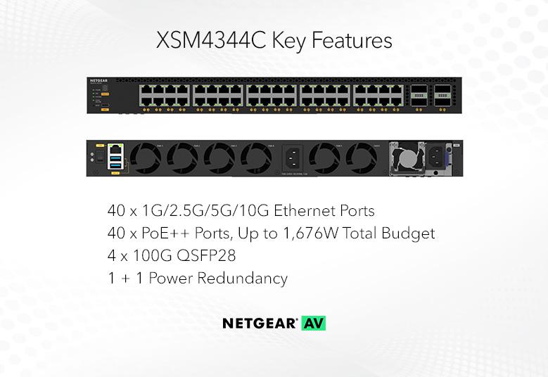 NETGEAR M4350-40X4C AV Line Managed Switch