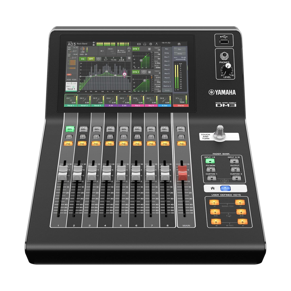 Yamaha DM3-D Compact Digital Mixer - 22-Channel with Dante, 96kHz