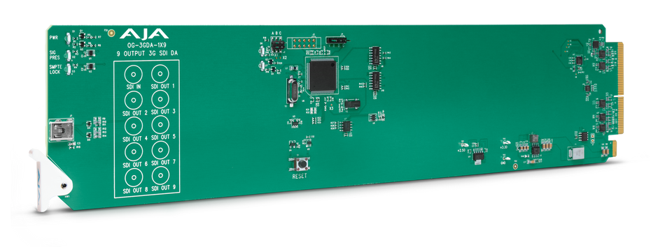 AJA OG-3GDA-1X9 1x9 3G-SDI Reclocking DA, DashBoard Support