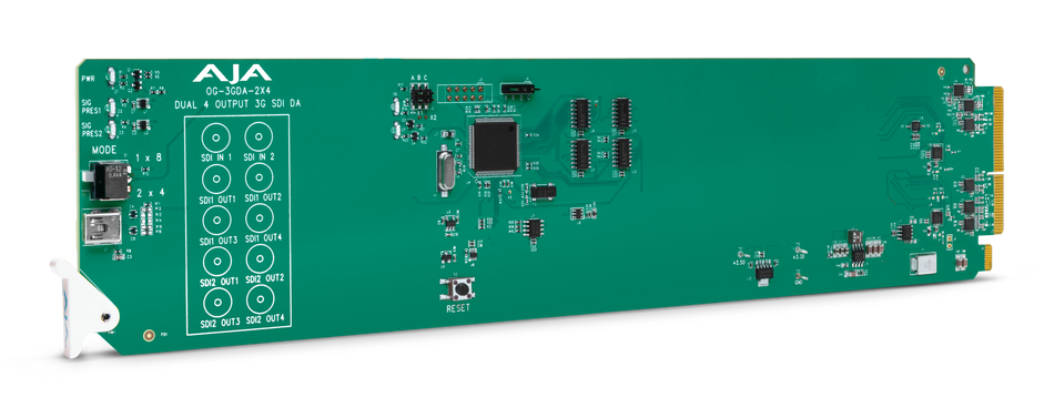 AJA OG-3GDA-2X4 2x4 or 1x8 3G-SDI Reclocking DA, DashBoard Support