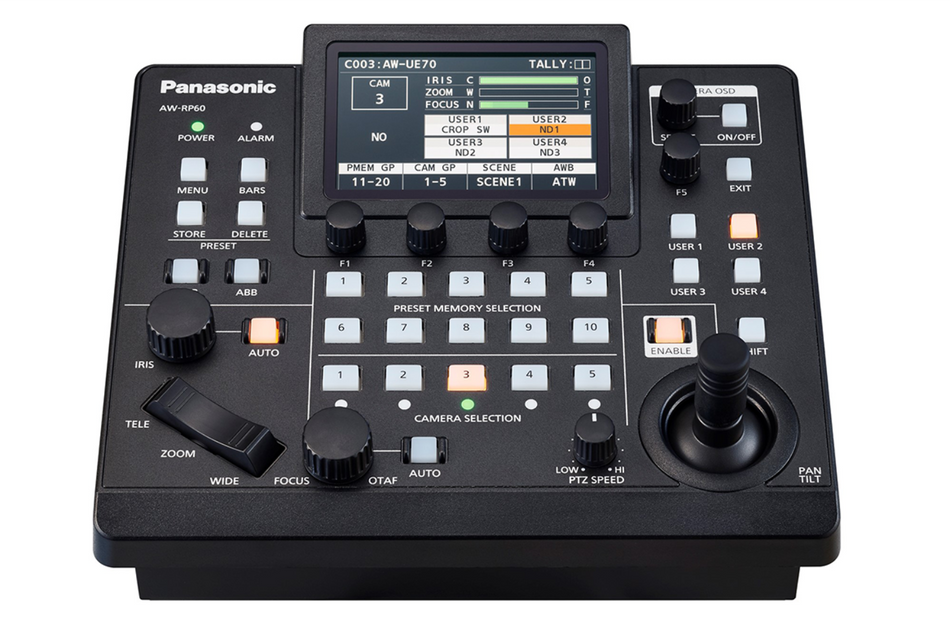 Panasonic AW-RP60GJ Compact Remote PTZ Camera Controller