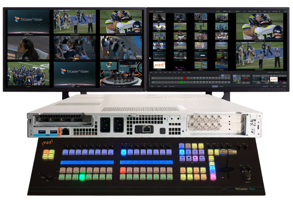 Vizrt TCVIZ16RFLEX Vizrt TriCaster Vizion Rack 16 & Flex Bundle Promo