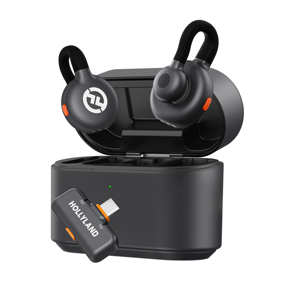 Hollyland HL-LARK M2S with USB-C Plug LARK M2S Duo (Space Gray, with USB-C RX) Wireless