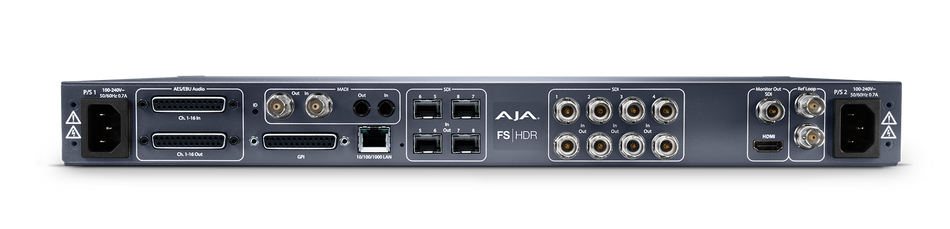 AJA FS-HDR-R0 HDR 4K/UltraHD/2K/HD Frame Sync/Converter for HDR/SDR Standards Conversion