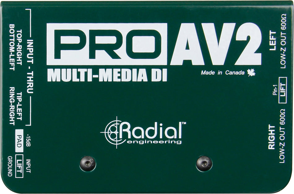 Radial ProAV2 Passive Direct Box Stereo