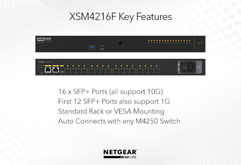 NETGEAR M4250-16XF AV Line Managed Switch